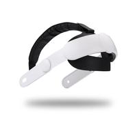 NK Sangle Compatible avec Meta Quest 3S et Quest 3 Lunettes de réalité virtuelle VR - Longueur réglable, Installation Confortable, Rapide et Simple, rembourré, Confortable, Couleur Blanche