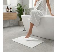 NK Tapis de Bain en Diatomite 60 x 40 cm - Tapis Effet Pierre Ultra Absorbant, Séchage Rapide et Antidérapant pour Sortie de Douche, Stone Bath Mat