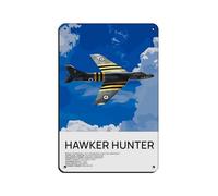 NKALFGH Hakwer Hunter Poster en métal vintage pour pub, club, café, bar, maison, décoration murale rétro 20 x 30 cm