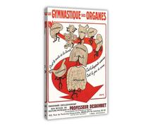 NKALFGH Impression sur toile « The Road to Health » - 50 x 75 cm