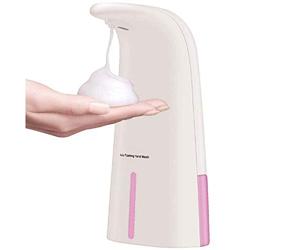NKare - Distributeur électronique de Gel - Désinfection Automatique des Mains - 250 ML - Rechargeable - Liquide sans Contact - Réglable - Capteur de Mouvement - Base imperméable - Hygiénique