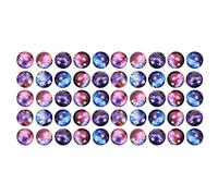 NKBSDKM 50 PièCes Galaxy Balles Anti-Stress, 2,5 Pouces ThèMe Espace Balles Anti-Stress Squeeze Balls Balles Anti-Stress pour Enfants et Adultes