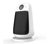 NKBSDKM Réchauffeur Électrique PTC à 90 °, Tête Tremblante, pour Pièce, Télécommande, Chauffage Tactile, Prise Ue