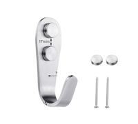 NKCVEZBW 10 pièces patères murales, acier inoxydable robuste brossé, compatibles avec les vêtements suspendus vestes robes serviettes chapeaux clés sacs(Small)