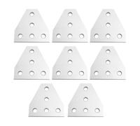 NKCVEZBW 8Pcs 5 Hole 90 Degree Joint Board Plate Corner Angle Bracket Connection Strip Compatible with 1515 Aluminum Profile 3D Printer Frame(T-type x 8PCS)