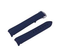 NKCVEZBW Accessoires de bracelet en caoutchouc compatibles avec Omega Seamaster 300 Universe Ocean AT150 bracelet en silicone for femme 20 mm(Dark blue)
