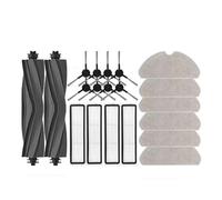 NKCVEZBW Accessoires et pièces compatibles avec l'aspirateur Robot D9 Max Gen2 : brosses latérales principales en Caoutchouc, lingettes de Nettoyage, filtres HEPA Rechange(Burgundy)
