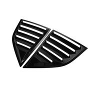 NKCVEZBW Autocollant De Garniture De Couvercle De Volet Latéral De Fenêtre Arrière De Voiture Compatible Avec Dodge Challenger 2015-2022, Style Fibre De Carbone ABS Noir(Gloss Black)