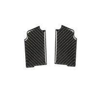 NKCVEZBW Autocollants intérieurs en fibre de carbone compatibles avec la Ford Mustang GT 2015-2021, décoration de cadre de poignée de porte de voiture, garniture de couverture(Style A(Black))