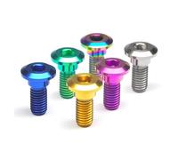 NKCVEZBW Boulons de montage Rotor disque moto en titane M8 X 20, 5 pièces, vis compatibles avec les accessoires YAMAHA(Puple)