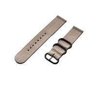 NKCVEZBW Bracelet de montre compatible avec 1 bracelet en nylon de 18 mm, 20 mm, 22 mm et 24 mm, multicolore, à boucle rayée et étanche. Accessoires de remplacement inclus.(Khaki,20mm)