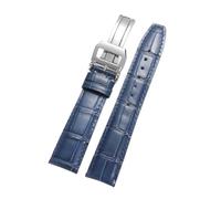 NKCVEZBW Bracelet de montre compatible avec IWC Pilot Portugieser 20, 21 et 22 mm, boucle déployante, accessoire for hommes et femmes.(Blue,20mm)