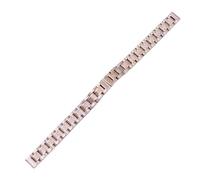 NKCVEZBW Bracelet de montre compatible avec les modèles femme en acier inoxydable massif de 8/10 mm, accessoires de remplacement, argent/or/or rose, référence 6018#(Rose Gold 10mm)