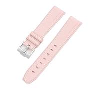 NKCVEZBW Bracelet de montre compatible avec Omega X Swatch, MoonSwatch, bracelet plongée en caoutchouc silicone incurvé, compatible le Water Ghost 20 mm(Pink)