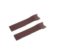 NKCVEZBW Bracelet de montre de rechange en silicone étanche noir, marron et bleu de 20 mm, compatible avec les bracelets Ulysse Nardin for femme.(Brown)