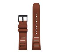 NKCVEZBW Bracelet de montre en caoutchouc fluoroélastomère FKM 20 mm/22 mm à dégagement rapide, compatible avec les accessoires de plongée(FKM-Brown Black,20mm)