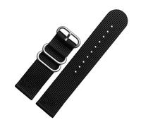 NKCVEZBW Bracelet de montre en nylon 24 mm compatible avec les modèles Suunto9 Spartan Sport HR, Baro Traverse Canvas et bracelet universel for homme (20 mm, 22 mm et 26 mm).(Black sk,24mm)