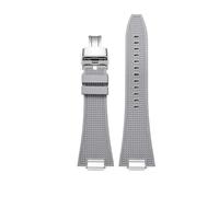 NKCVEZBW Bracelet de montre homme en silicone à dégagement rapide de 27 mm, compatible avec les modèles Tissot PRX T137.407 et .410. Bracelet en caoutchouc fluoré.(Antique Black)