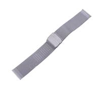 NKCVEZBW Bracelet de montre unisexe en acier inoxydable compatible avec les bracelets à mailles de 12 mm à 22 mm.(Silver,15mm)