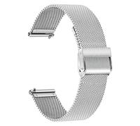 NKCVEZBW Bracelet de montre universel milanais à dégagement rapide compatible avec les modèles 20/22 mm, en maille et acier inoxydable.(Silver,20mm)