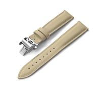 NKCVEZBW Bracelet unisexe à dégagement rapide compatible avec les montres de 18/19/20/22 mm, motif tropical, en caoutchouc FKM et cuir, imperméable, style toile voile(Khaki Deployment,20mm)