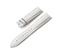 NKCVEZBW Bracelet unisexe à dégagement rapide compatible avec les montres de 18/19/20/22 mm, motif tropical, en caoutchouc FKM et cuir, imperméable, style toile voile(White no Buckle,19mm)