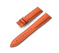 NKCVEZBW Bracelet unisexe à dégagement rapide compatible avec les montres de 18/19/20/22 mm, motif tropical, en caoutchouc FKM et cuir, imperméable, style toile voile(Orange no Buckle,22mm)