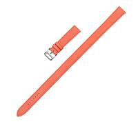 NKCVEZBW Bracelets de Montre Epsom en Cuir de Vache, Bande Double Tour Compatible avec Hermes Cape COD W047614/025690 LadyWW00(Orange with Clasp,19mm)