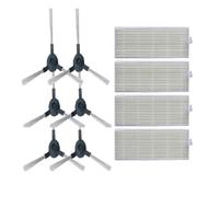 NKCVEZBW Brosse latérale, Rouleau Principal, Filtre HEPA et lingette de Nettoyage for Robot aspirateur compatibles avec Sysperl X60 Blaupunkt Bluebot XEASY(Set 3)