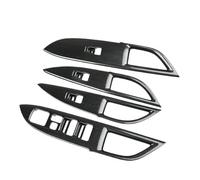 NKCVEZBW Cache-bouton de fenêtre anti-usure, garniture intérieure, protection de style, accessoires de voiture compatibles avec Mitsubishi Outlander 2016-2019