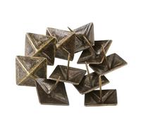 NKCVEZBW Clous de rembourrage carrés antiques en Bronze, 30x30mm, 50 pièces, goujons compatibles avec le remplacement meubles Vintage