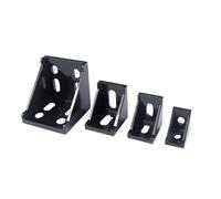 NKCVEZBW Compatible avec 10 pièces 2020 2028 2040 3030 3060 4040, raccords de support d'angle noirs, connecteur(10pcs 2028)