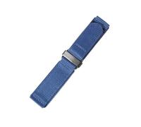 NKCVEZBW Compatible avec Bell Ross BR Panerai Pam111 Boucle en Acier Inoxydable Fermeture Velcro Robuste Nylon Pratique Bracelet de Montre for Homme 22 24 mm(Blue-Black,24mm)