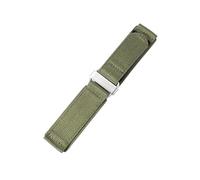 NKCVEZBW Compatible avec Bell Ross BR Panerai Pam111 Boucle en Acier Inoxydable Fermeture Velcro Robuste Nylon Pratique Bracelet de Montre for Homme 22 24 mm(Army Green-Steel,24mm)