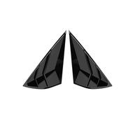 NKCVEZBW Compatible avec Ford Mustang Mach-E 2021 2022 2023 Accessoires de voiture Extérieur Arrière Fenêtre Latérale Persiennes Couverture Décoration Garniture ABS Plastique 2PCS(Glossy Black)