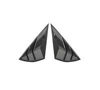 NKCVEZBW Compatible avec Ford Mustang Mach-E 2021 2022 2023 Accessoires de voiture Extérieur Arrière Fenêtre Latérale Persiennes Couverture Décoration Garniture ABS Plastique 2PCS(Carbon Black)