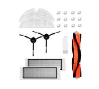 NKCVEZBW Compatible avec la pièce d'aspirateur Robot S55 E35 S6, Brosse latérale Noire et Couvercle, Filtre Xiaomi ou Lavable, Nettoyage Humide(Pack Unwash Filter)