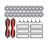 NKCVEZBW Compatible avec l'aspirateur Robot Xiaomi S20 + / S10 Plus B108GL B105 B108CN B113CN, pièces et Accessoires, Filtre, Brosse latérale Principale, vadrouille(Orange)