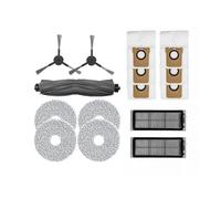 NKCVEZBW Compatible avec Les Accessoires et pièces de l'aspirateur Robot Bot L20 Ultra/X20 Pro: Brosse latérale Principale, Couvercle, Filtre et Chiffon en Option.(Parts Pack 2)