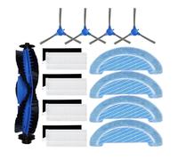 NKCVEZBW Compatible avec Les aspirateurs Conga 1090, 1099 et 1990 Connected 1790, Brosse latérale Principale, Filtre, Couvercle de, kit d'accessoires(Blue)