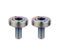 NKCVEZBW Compatible avec les boulons de boîtier pédalier coniques carrés M8 * 15 mm en alliage titane Vis fixation BB usinées CNC joint capuchon Pièces vélo route VTT Ti(Rainbow)