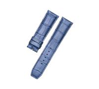 NKCVEZBW Compatible avec Les Bracelets de Montre en Cuir de Veau Baume & Mercier Hampton CLASSIMA 10597/10310, Couche supérieure, Accessoires en Cuir(Dark Blue Without b,20mm)