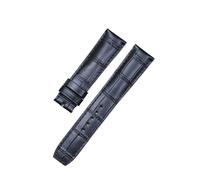 NKCVEZBW Compatible avec Les Bracelets de Montre en Cuir de Veau Baume & Mercier Hampton CLASSIMA 10597/10310, Couche supérieure, Accessoires en Cuir(Black Without Buckle,22mm)