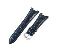NKCVEZBW Compatible avec Les Bracelets de Montre Patek Philippe avec Bracelet de Montre en Cuir de Vache Nautilus série 5712G 5711 Encoche 13 25 mm(Blue-ST-K20)