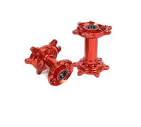 NKCVEZBW Compatible avec les moyeux de roues avant et arrière modifiés Sur Ron, pièces CNC for moto tout-terrain SUR-RON(Red Front Rear Hub)