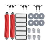 NKCVEZBW Compatible avec Les pièces de Rechange for aspirateur Robot QR 798 / QV 35A, Brosse latérale Principale, Filtre HEPA, Chiffon de Nettoyage, Sac à poussière(Set-3)
