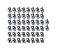 NKCVEZBW Compatible avec les supports d'angle en L à 6 fentes 2020, connecteur de fixation, accessoire profilé aluminium, lot 50
