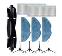 NKCVEZBW Compatible avec Tapo RVA100 RV10 RV10 Plus RV30 RV30, Remplacement d'aspirateur, Brosse Principale, filtres, Tissus de vadrouille, Kit de Brosse latérale(A)