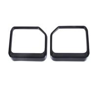 NKCVEZBW Compatible avec Toyota Land Cruiser 250 Prado LC250 2024, garniture de sourcil de rétroviseur latéral de voiture, accessoires extérieurs ABS, 2 pièces(Glossy Black)