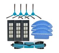 NKCVEZBW Compatible Compatible avec l'aspirateur Robot Cecotec Conga 3090, Brosse latérale Principale, Filtre Hepa, Chiffon de vadrouille, Roue, Kit d'accessoires pièces Rechange(Set B)